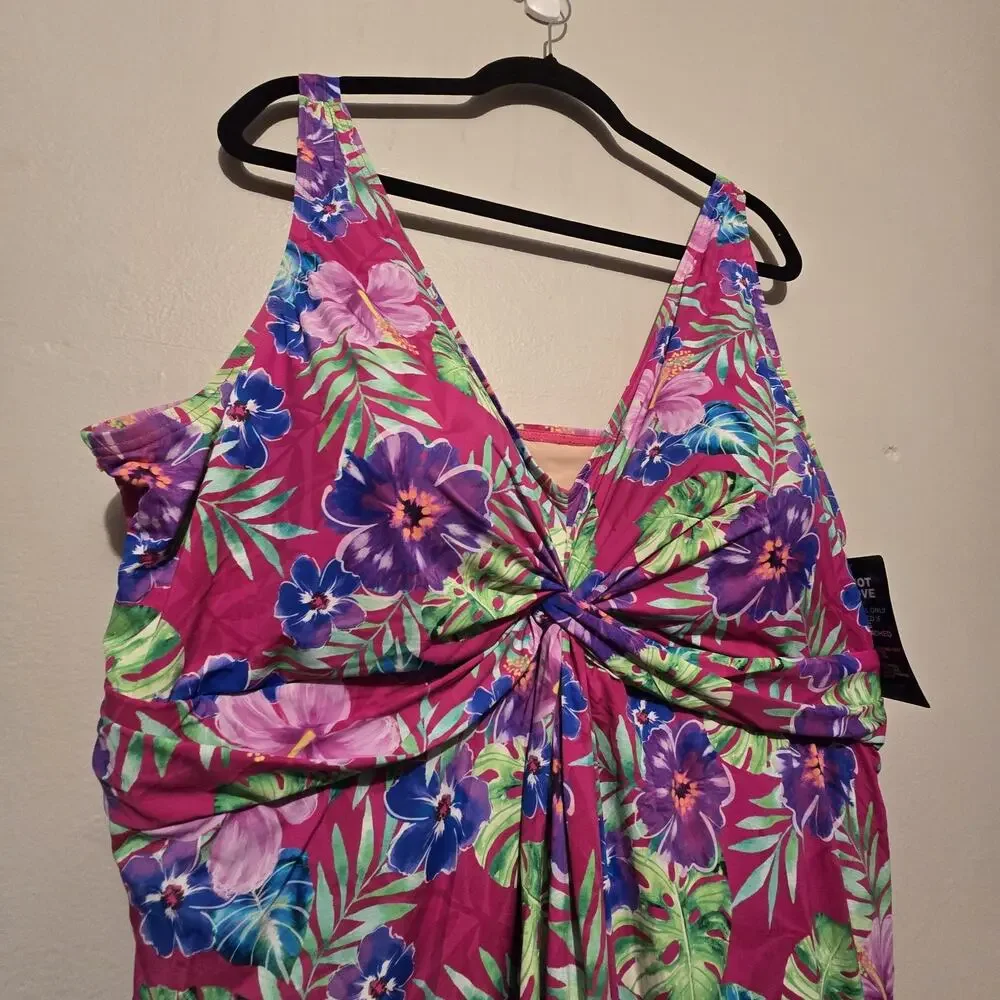 Floral One-Piece Swimsuit - Picture 2 of 15